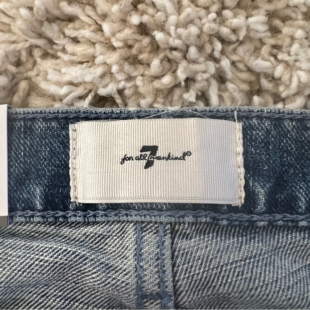 🖤NWT🖤 7 FOR ALL MANKIND Maribel Original Bootcut Beaded Flower - Picture 8 of 14